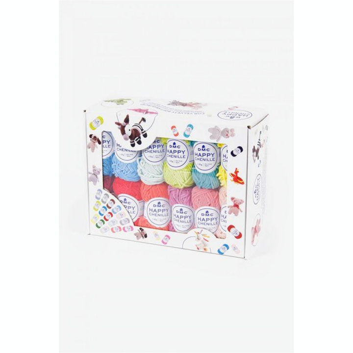 Fil Happy Chenille pack 25 couleurs - DMC - Rougier et Plé