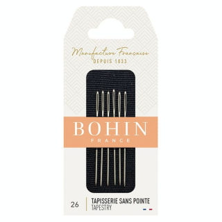 Aiguilles à tapisserie sans pointes N°26 - Bohin - Rougier et Plé