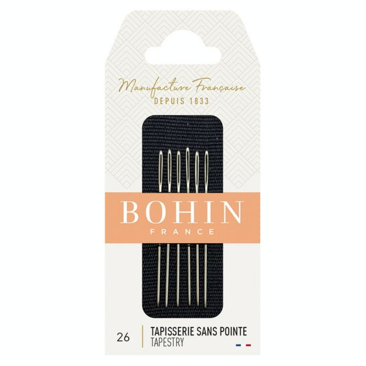 Aiguilles à tapisserie sans pointes N°26 - Bohin - Rougier et Plé