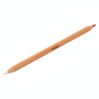 Crayon craie Textile bicolore Rouge et Blanc - Bohin - Rougier et Plé