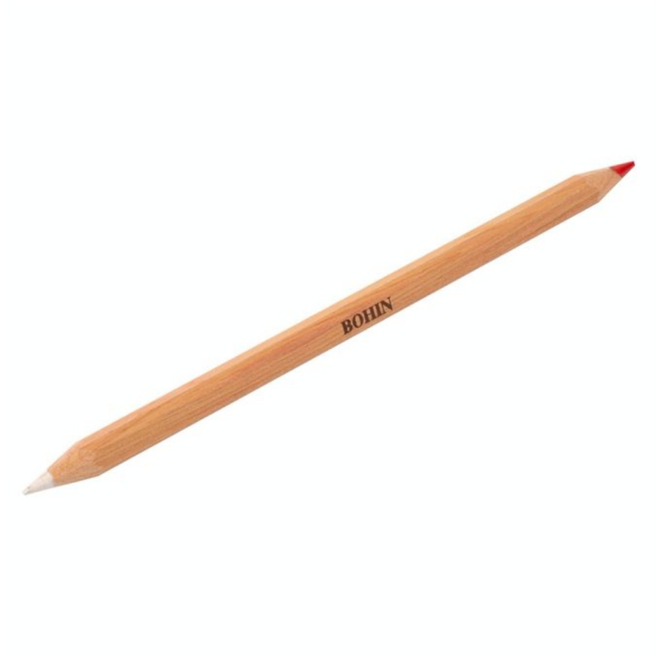 Crayon craie Textile bicolore Rouge et Blanc - Bohin - Rougier et Plé