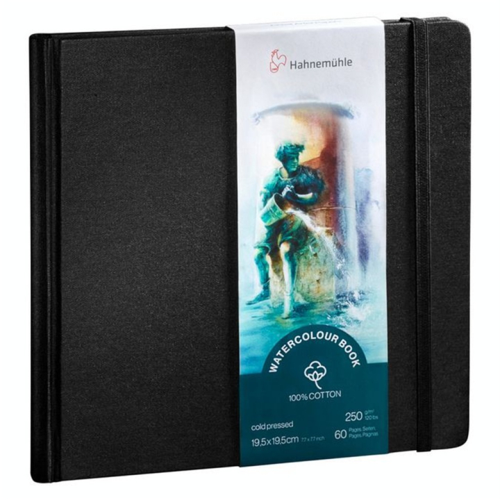 Carnet aquarelle Watercolour Book 250 g/m² 60 pages Carré - Hahnemühle - Rougier et Plé