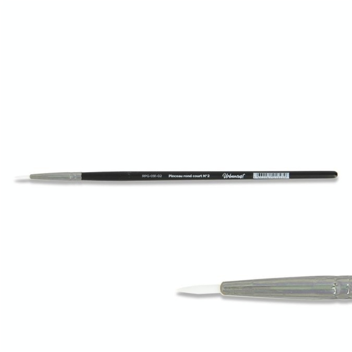 Pinceau rond court fibres synthétiques souples s.091 n°2 - Urbancust - Rougier et Plé