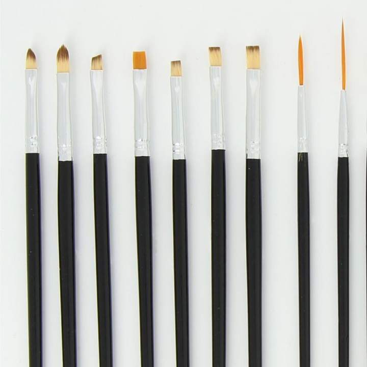 Pinceaux assortis pour détails Set de 16 pcs - Urbancust - Rougier et Plé