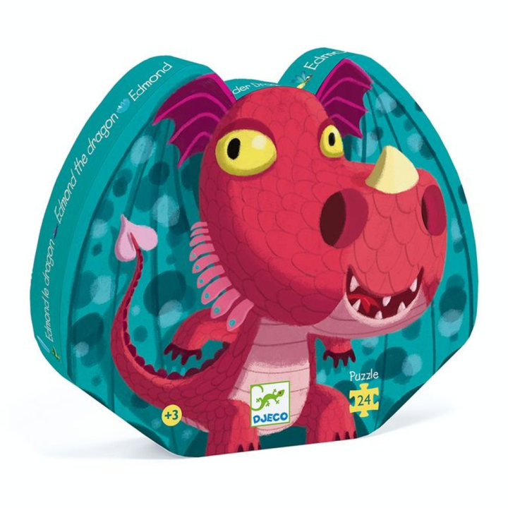 Puzzle Edmond le dragon 24 pièces - Djeco - Rougier et Plé