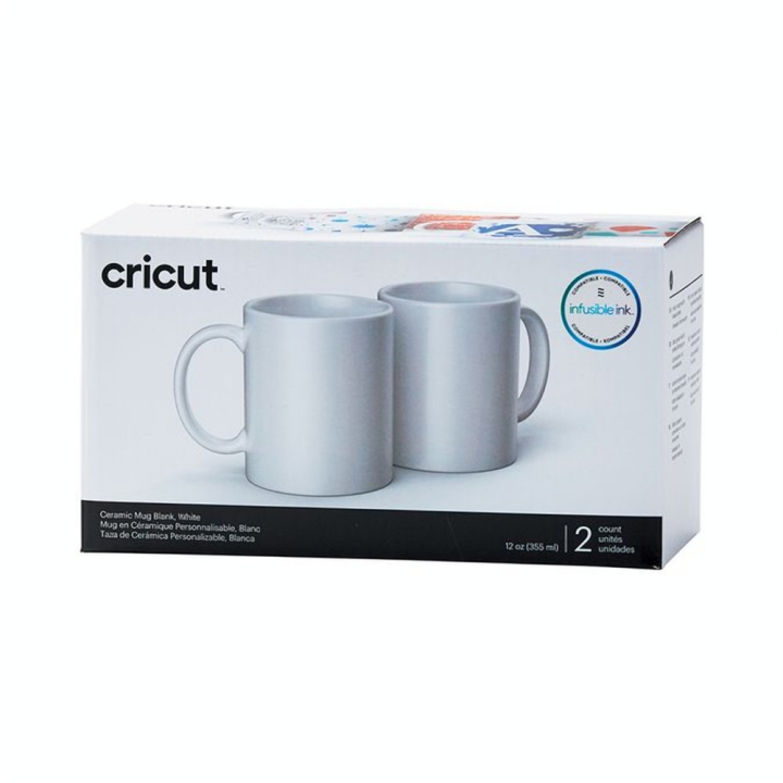 Mug en céramique à personnaliser 340 ml 2 pcs - Cricut - Rougier et Plé