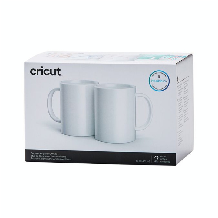 Mug en céramique à personnaliser 425 ml 2 pcs - Cricut - Rougier et Plé