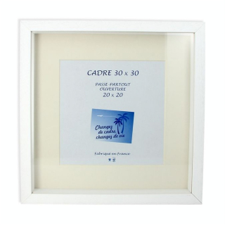 Cadre Vitrine XXL Blanc + Passe-partout - Rougier&Plé - Rougier et Plé