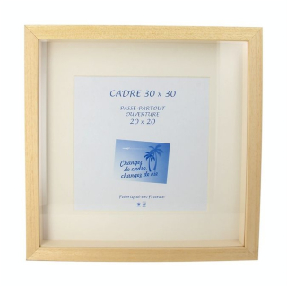 Cadre Vitrine XXL Brut + Passe-partout - Rougier&Plé - Rougier et Plé