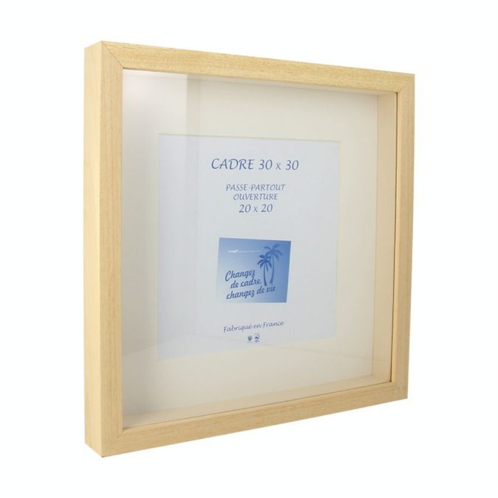 Cadre Vitrine XXL Brut + Passe-partout - Rougier&Plé - Rougier et Plé