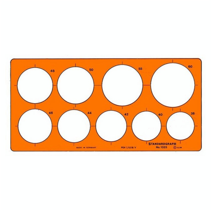 Trace-cercles pairs et impairs 38 à 60 mm - Studygraph - Rougier et Plé