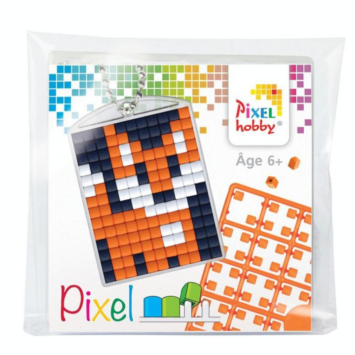 Kit créatif Pixel porte-clé 4 x 3 cm - Renard - Pixel Hobby - Rougier et Plé