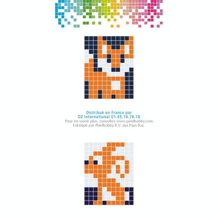 Kit créatif Pixel porte-clé 4 x 3 cm - Renard - Pixel Hobby - Rougier et Plé