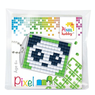 Kit créatif Pixel porte-clé 4 x 3 cm - Panda - Pixel Hobby - Rougier et Plé