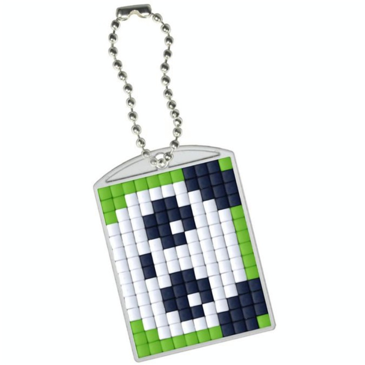 Kit créatif Pixel porte-clé 4 x 3 cm - Panda - Pixel Hobby - Rougier et Plé