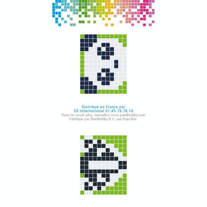 Kit créatif Pixel porte-clé 4 x 3 cm - Panda - Pixel Hobby - Rougier et Plé
