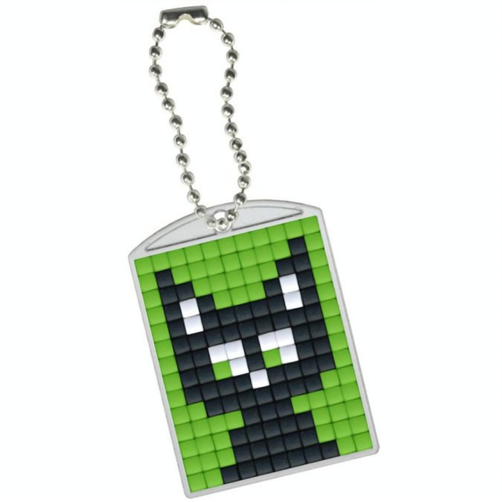 Kit créatif Pixel porte-clé 4 x 3 cm - Chat - Pixel Hobby - Rougier et Plé