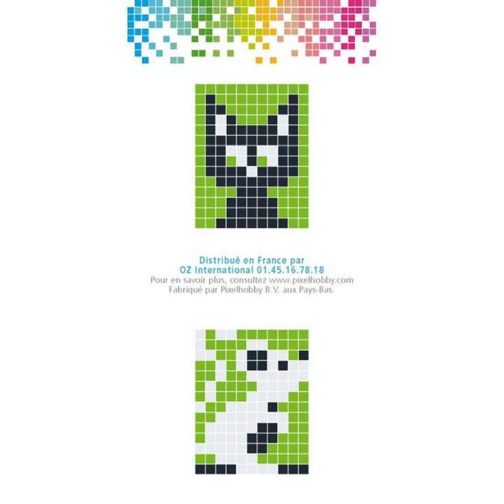 Kit créatif Pixel porte-clé 4 x 3 cm - Chat - Pixel Hobby - Rougier et Plé