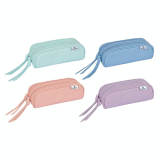 Trousse double 22 x 7,5 x 7 cm Pastel - Editions Oberthur - Rougier et Plé