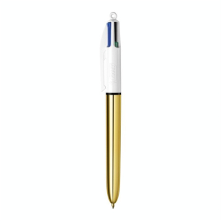 Stylo bille 4 couleurs Corps Shine Doré - Bic - Rougier et Plé