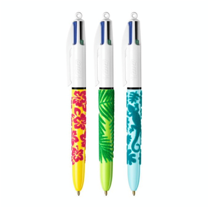 Stylo bille 4 couleurs Corps Velours - Bic - Rougier et Plé