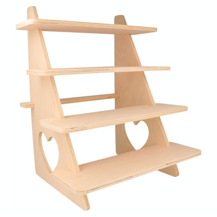 Présentoir en bois 4 étagères 35 x 18 x 12 cm - Artemio - Rougier et Plé