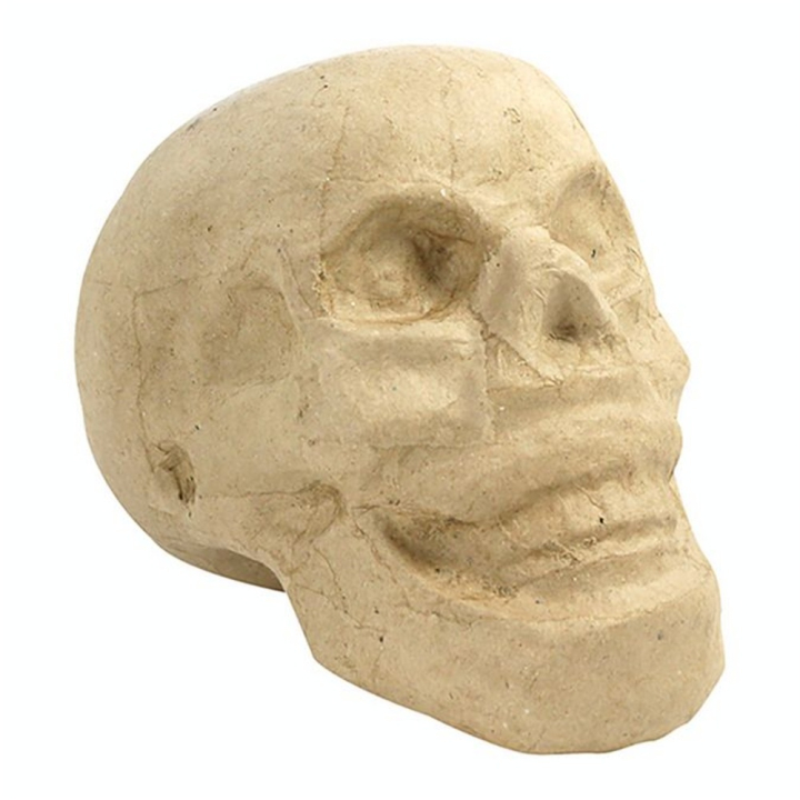 Crâne en papier mâché 15.5 x 10.5 x 12 cm - Décopatch - Rougier et Plé