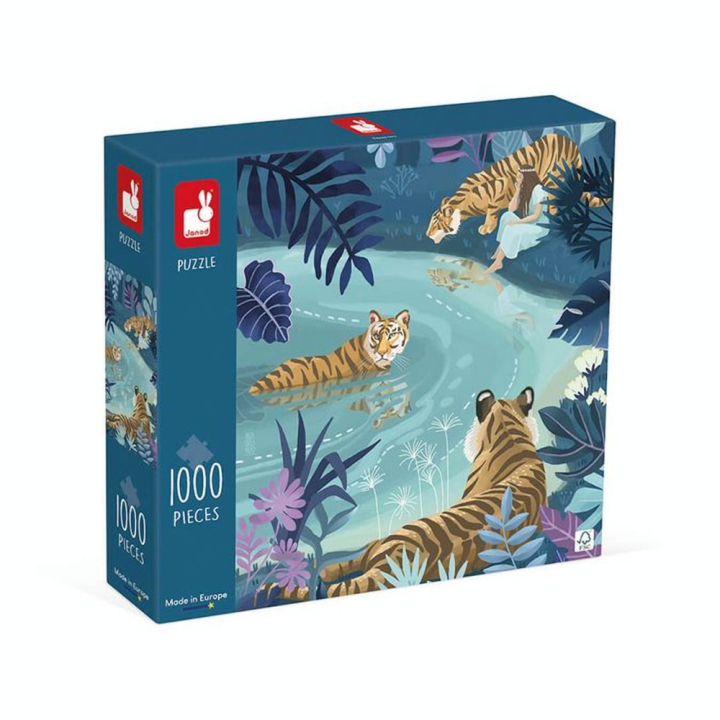 Puzzle Tigres au clair de lune 1000 pièces - Janod - Rougier et Plé