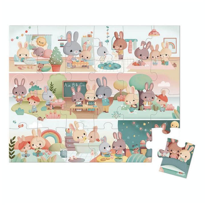 Puzzle Une journée 24 pièces - Janod - Rougier et Plé