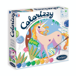 Peinture par numéro Colorizzy Licornes - Sentosphère - Rougier et Plé