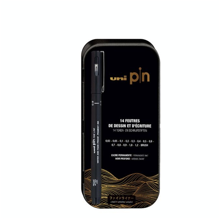 Feutre de dessin et d'écriture Uni Pin 14 pcs - Uni-Ball - Rougier et Plé
