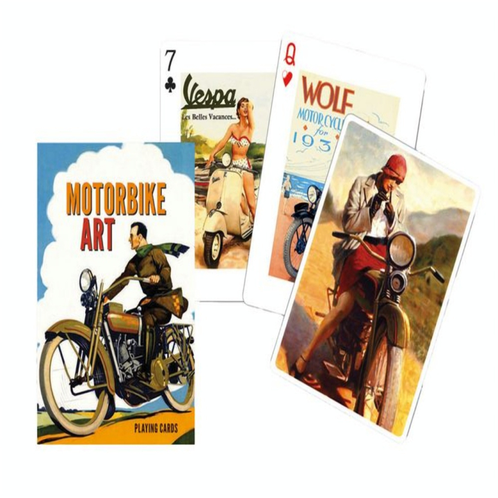 Jeu de cartes Motorbike Art - Piatnik - Rougier et Plé