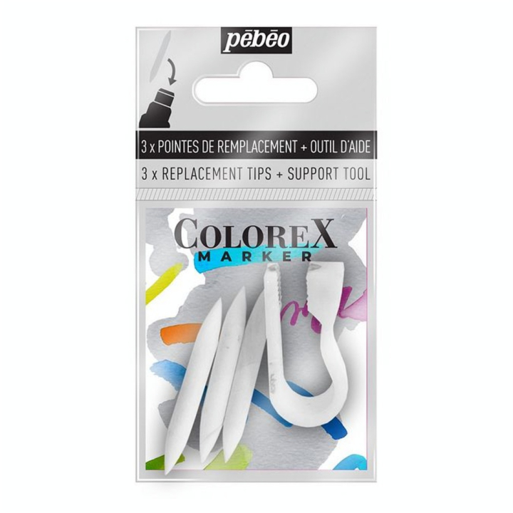 Pointes de rechange pour Marqueur Colorex Marker 3 pcs - Pébéo - Rougier et Plé