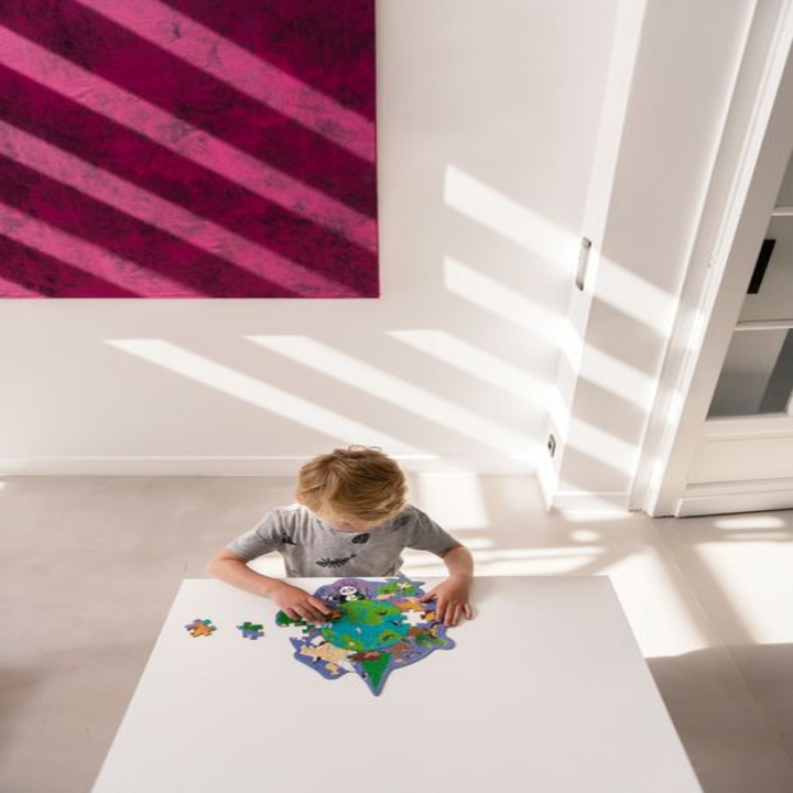 Puzzle Contour 33 x 29 cm 45 pcs Monde - Scratch - Rougier et Plé