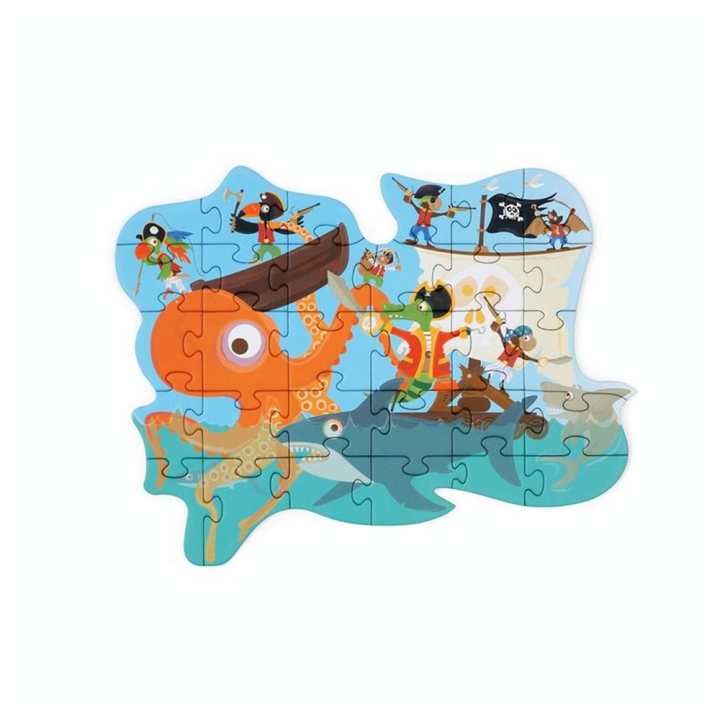 Puzzle Contour 30 x 21 cm 29 pcs Pirate - Scratch - Rougier et Plé