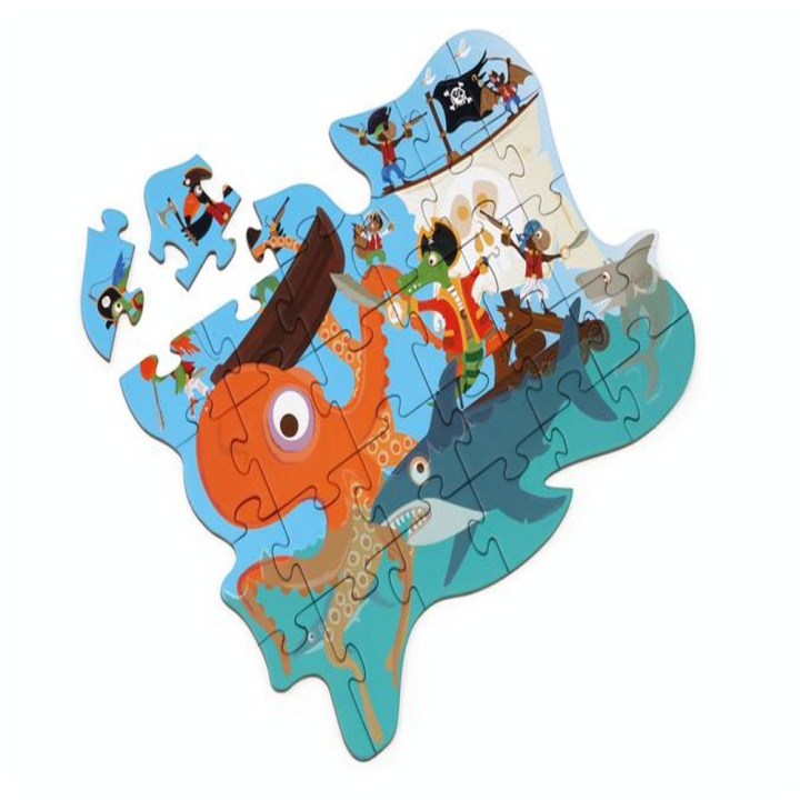 Puzzle Contour 30 x 21 cm 29 pcs Pirate - Scratch - Rougier et Plé