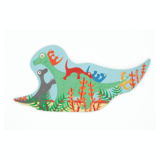 Puzzle Contour 39 x 19 cm 30 pcs Dinosaure - Scratch - Rougier et Plé