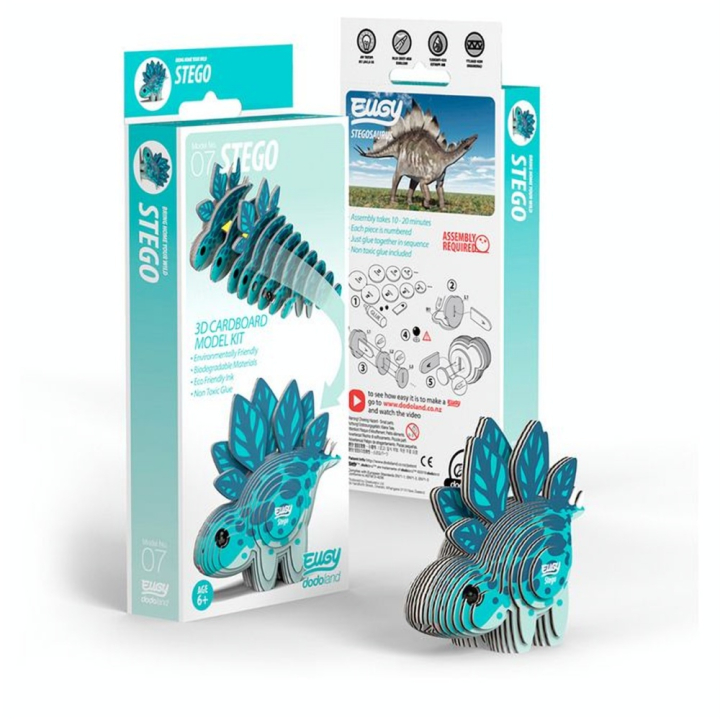 Maquette 3D en carton Stégosaure - Eugy - Rougier et Plé