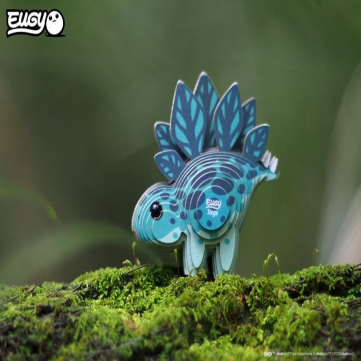 Maquette 3D en carton Stégosaure - Eugy - Rougier et Plé