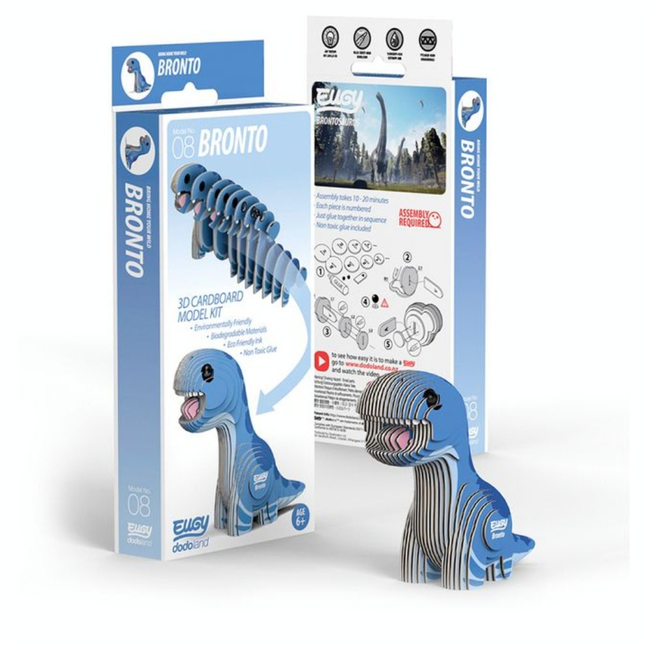 Maquette 3D en carton Brontosaure - Eugy - Rougier et Plé