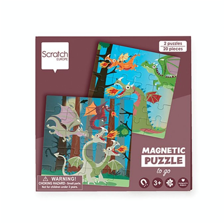 Livre de Puzzle magnétique Dragon - Scratch - Rougier et Plé
