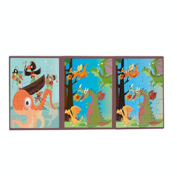 Livre de Puzzle magnétique Dragon - Scratch - Rougier et Plé
