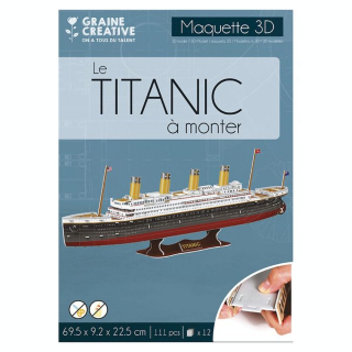 Maquette Puzzle 3D Le Titanic - Graine Créative - Rougier et Plé