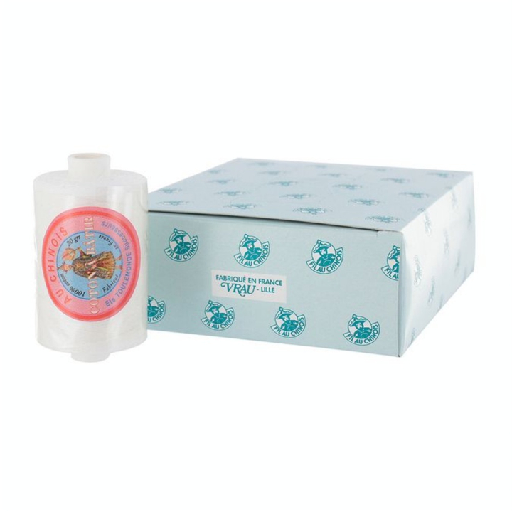 Fil à bâtir Coton 20 g Blanc - Fil au chinois - Rougier et Plé