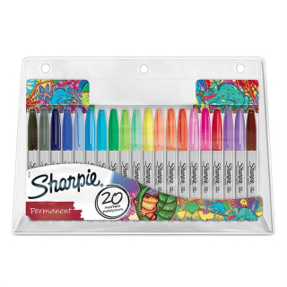 Marqueur Permanent Pointe Fine Édition limitée Pochette de 20 - Sharpie - Rougier et Plé