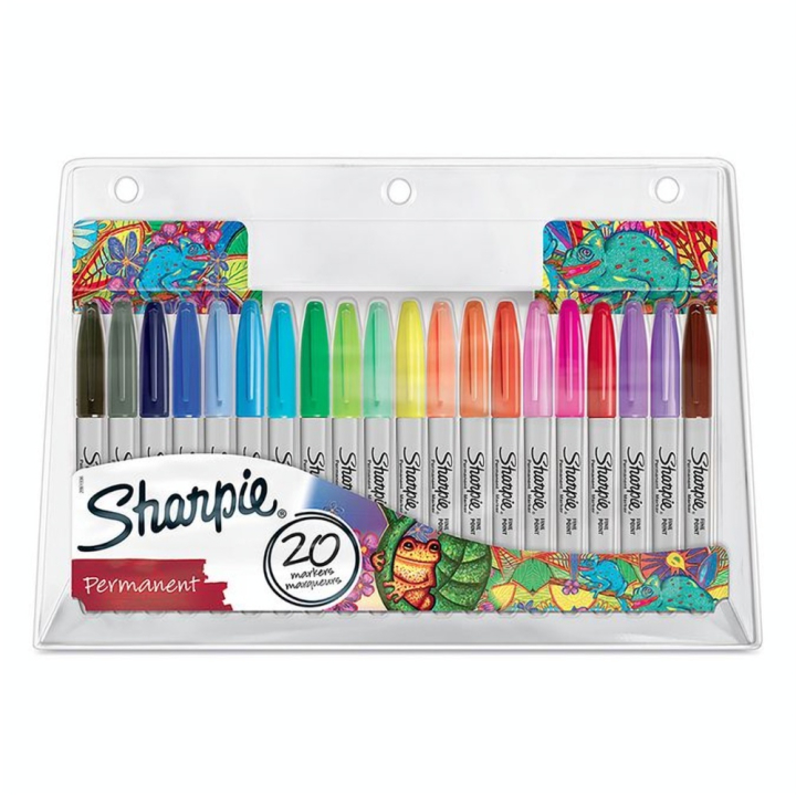 Marqueur Permanent Pointe Fine Édition limitée Pochette de 20 - Sharpie - Rougier et Plé