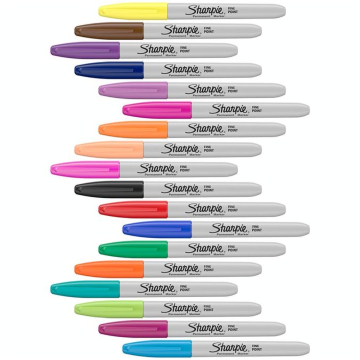 Marqueur Permanent Pointe Fine Édition limitée Pochette de 20 - Sharpie - Rougier et Plé