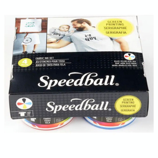 Encre Sérigraphie Textile 118 ml 4 couleurs - Speedball - Rougier et Plé