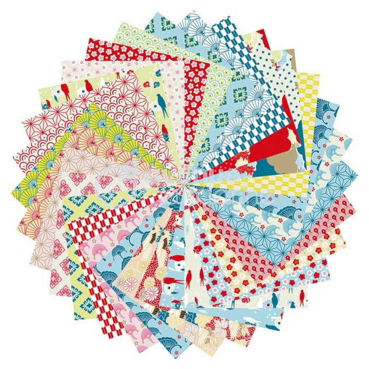 Papier Origami 20 x 20 cm 60 Feuilles Nippon - Avenue Mandarine - Rougier et Plé