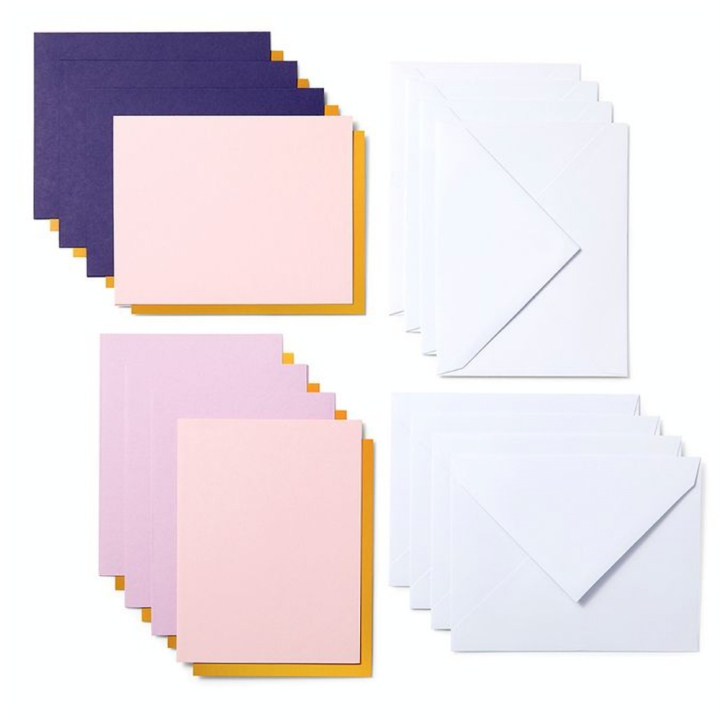 Kit Carterie 8 pcs 10.8 x 14 cm Bleu/Rose - Cricut - Rougier et Plé